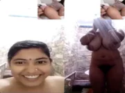 Big boobs housewife video call sex viral bath