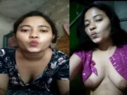 Indian Girlfriend Boobs Show